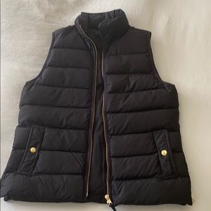 J.Crew Black Puff Vest